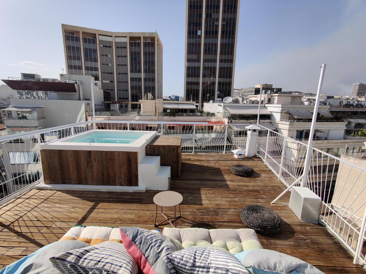 Unique Solar Penthouse With Jacuzzi And Sauna In Central Афіни Екстер'єр фото