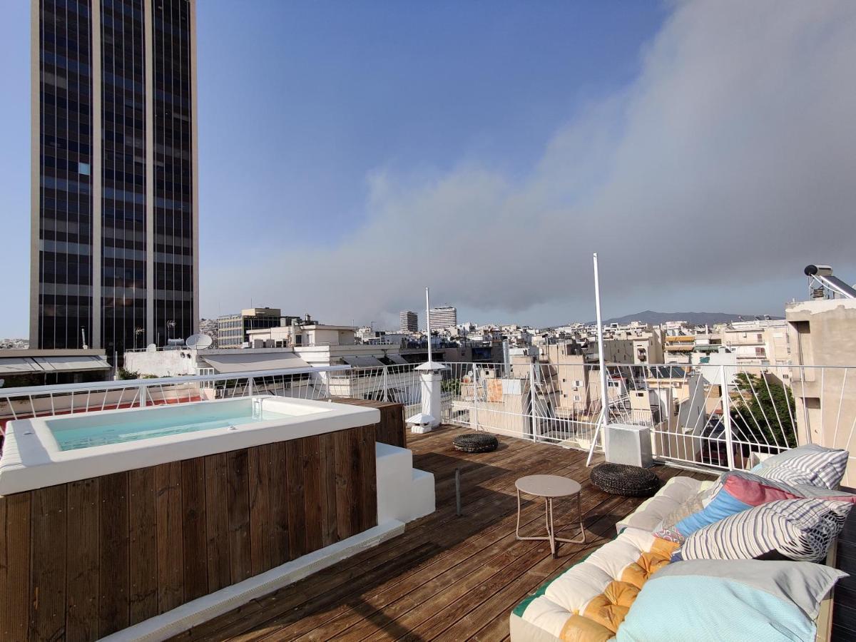 Unique Solar Penthouse With Jacuzzi And Sauna In Central Афіни Екстер'єр фото